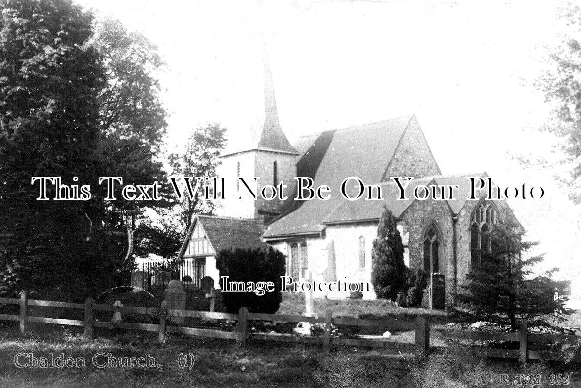 SU 2930 - Chaldon Church, Surrey c1924 – JB Archive