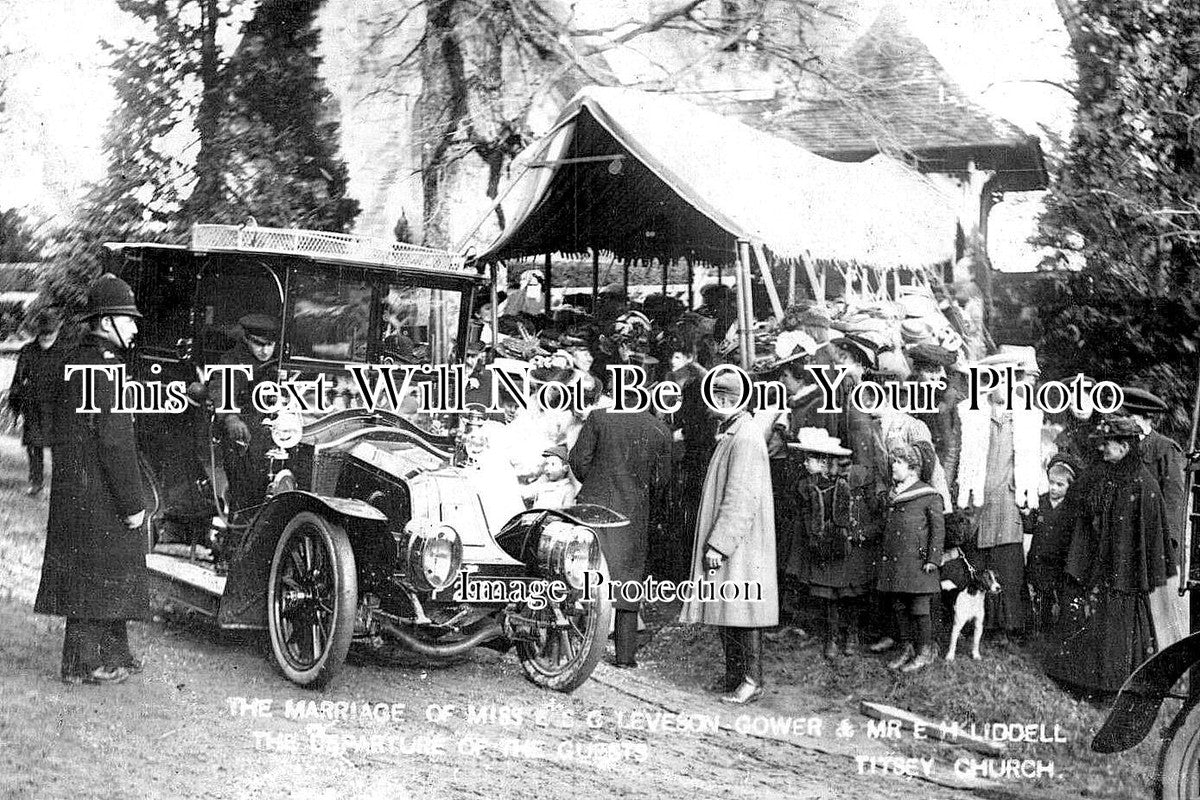 SU 2966 - Titsey Church Wedding, Surrey c1907