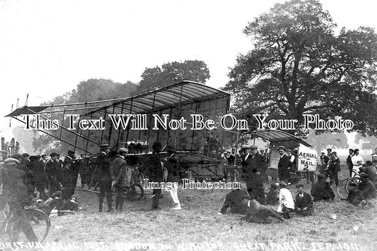 SU 2979 - 1st Aerial Post Aeroplane, Plane, Windsor Great Park, Surrey 1911