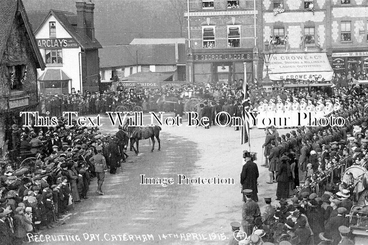 SU 3015 - Recruiting Day, Caterham, Surrey 1915 WW1