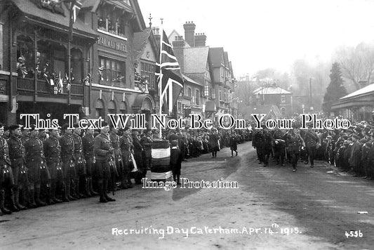 SU 3023 - Recruiting Day, Caterham, Surrey 1915 WW1