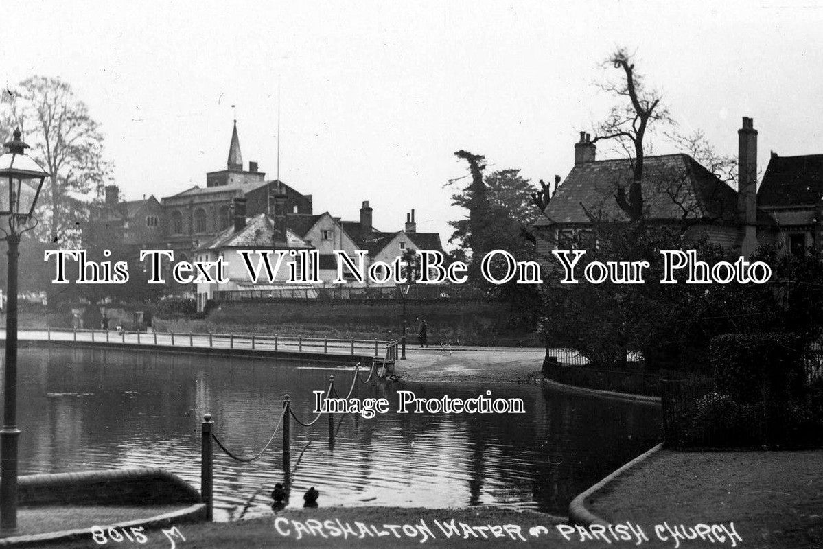 SU 306 - The Water & Parish Church, Carshalton, Surrey