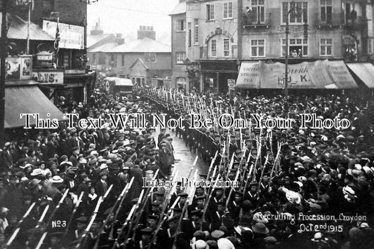 SU 313 - Recruiting Procession, Croydon, Surrey 1915