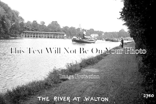 SU 3133 - The River At Walton, Surrey c1920