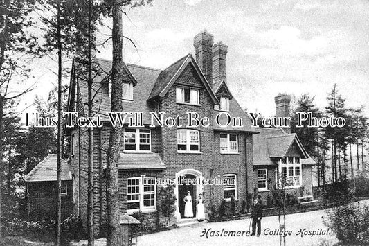 SU 3169 - Haslemere Cottage Hospital, Surrey c1909