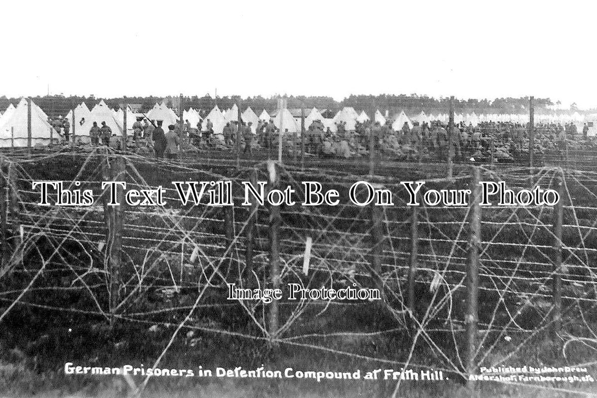 SU 3181 - German Prisoners, Frith Hill Detention Compound, Surrey c1915 WW1