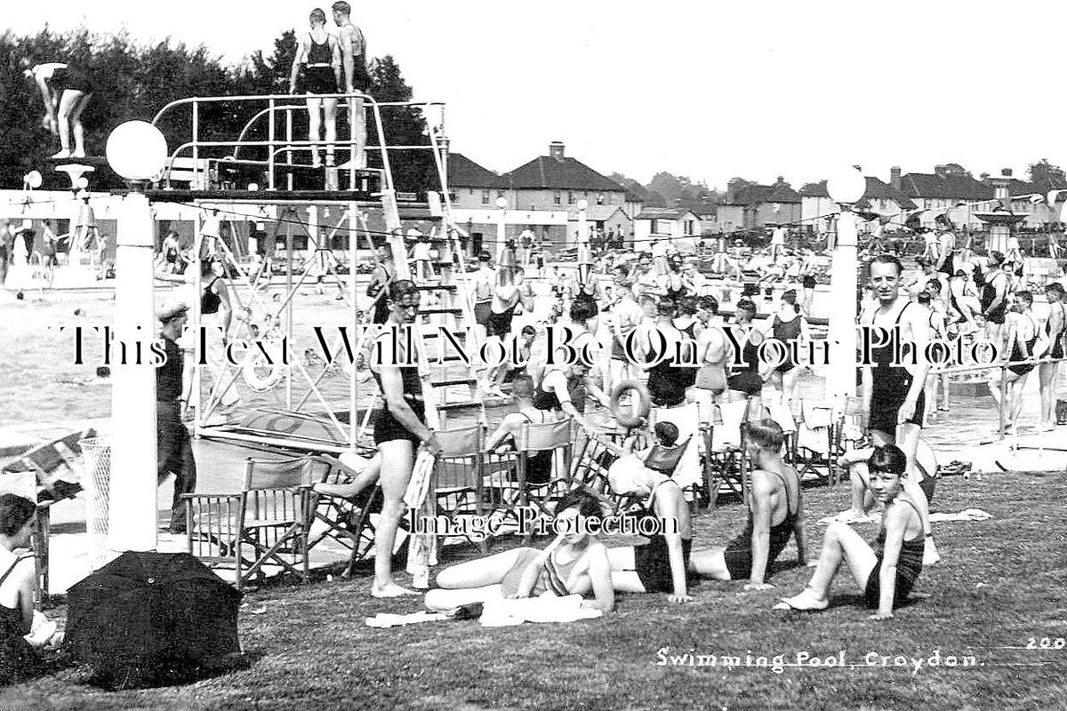 SU 3191 - Croydon Swimming Pool, Surrey c1936