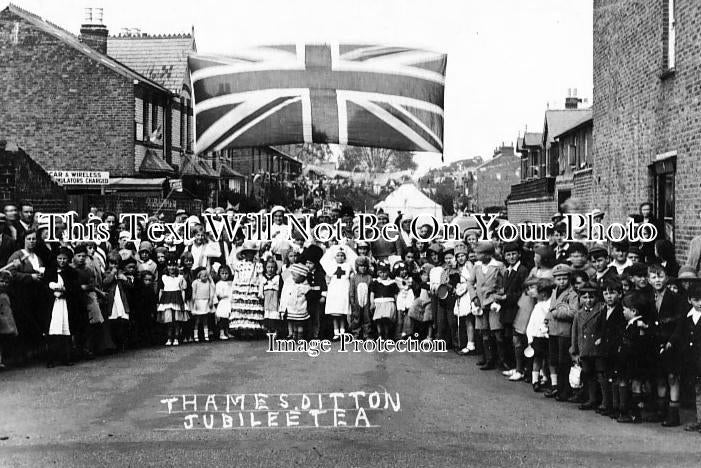 SU 335 - Jubilee Tea, Thames Ditton, Surrey c1935