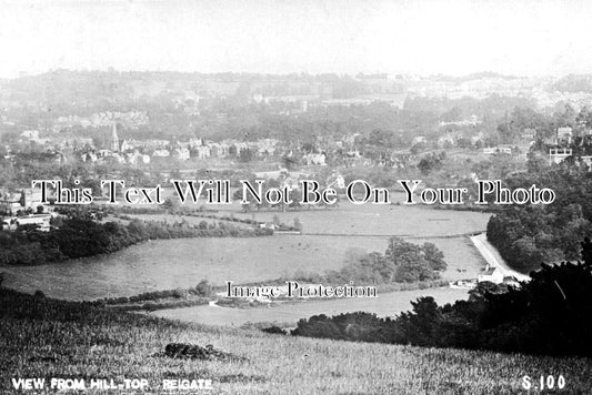 SU 3371 - View From Hill Top, Reigate, Surrey