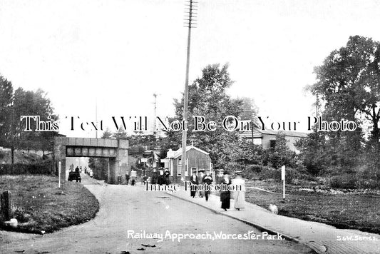 SU 3373 - Railway Approach, Worcester Park, Surrey c1917