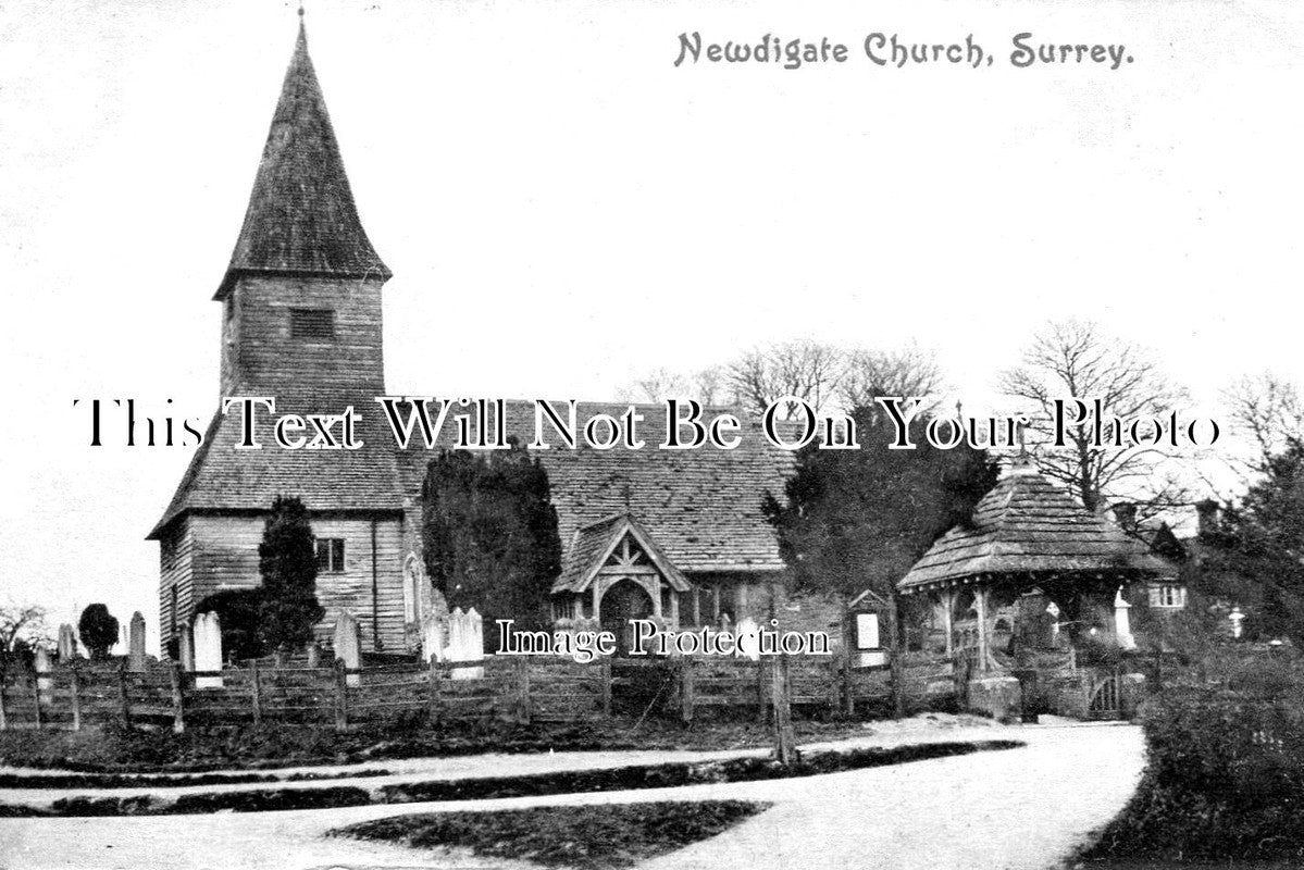 SU 3390 - Newdigate Church, Surrey c1909