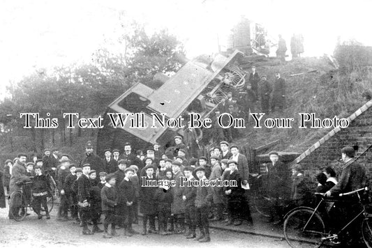 SU 3411 - Camberley Railway Loco Train Accident, Surrey 1907