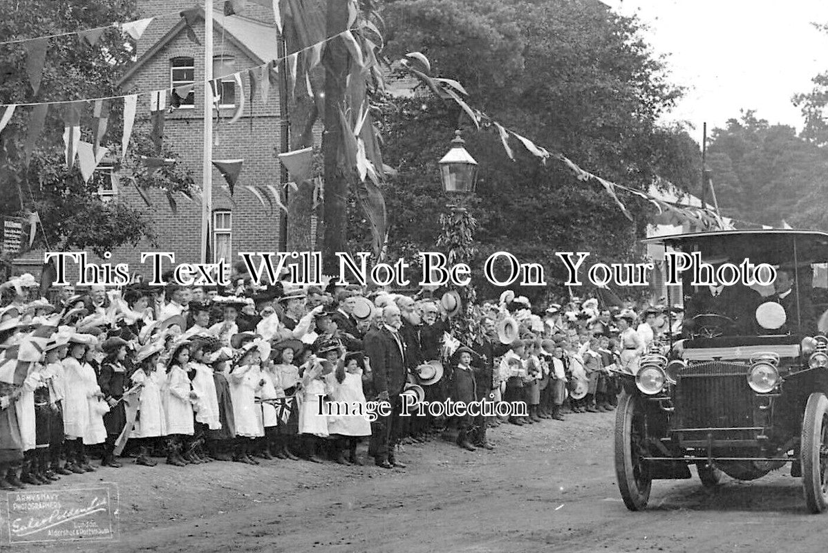 SU 3462 - Kings Visit To Camberley, Surrey 1905