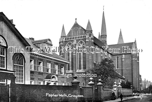 SU 3465 - Poplar Walk, Croydon, Surrey c1911