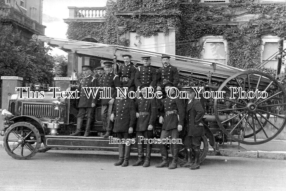 SU 3539 - Richmond Fire Brigade Engine, Portland Terrace, Richmond, Surrey c1920