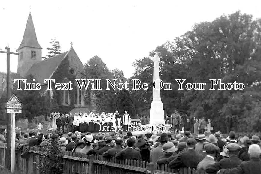 SU 3556 - Busbridge War Memorial Ceremony, Surrey c1922