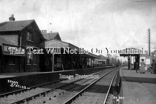 SU 362 - South West Railway Station, Egham, Surrey c1913