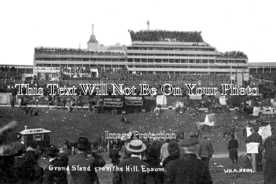 SU 3697 - Grand Stand From The Hill, Epsom Racecourse, Surrey