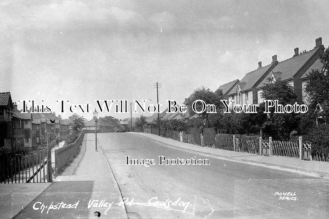 SU 37 - Valley Road, Coulsdon Chipstead, Surrey c1925