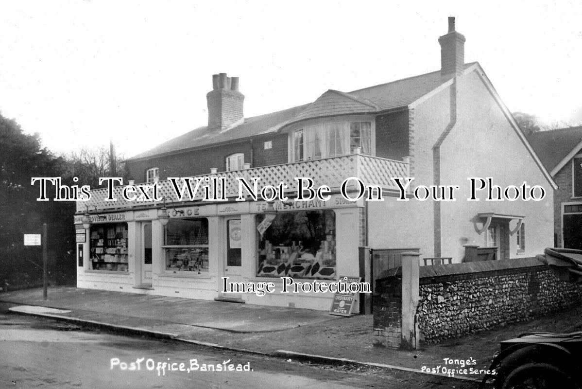 SU 3721 - Banstead Post Office, Surrey c1911