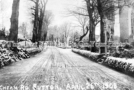 SU 3788 - Cheam Road, Sutton, Surrey 1908