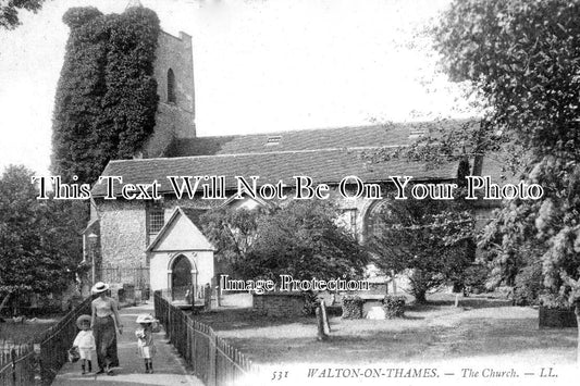 SU 3795 - The Church, Walton On Thames, Surrey
