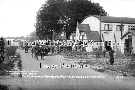 SU 3828 - Main Avenue, Woodcote Park Convalescent Hospital, Epsom, Surrey WW1