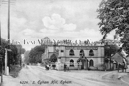 SU 384 - The Castle Pub, Egham Hill, Surrey c1908