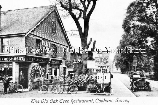 SU 3918 - The Old Oak Tree Restaurant, Cobham, Surrey c1915