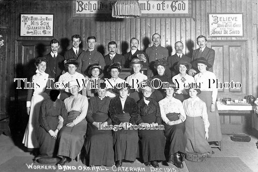 SU 396 - Workers Band, Oak Church Hall, Caterham, Surrey 1915