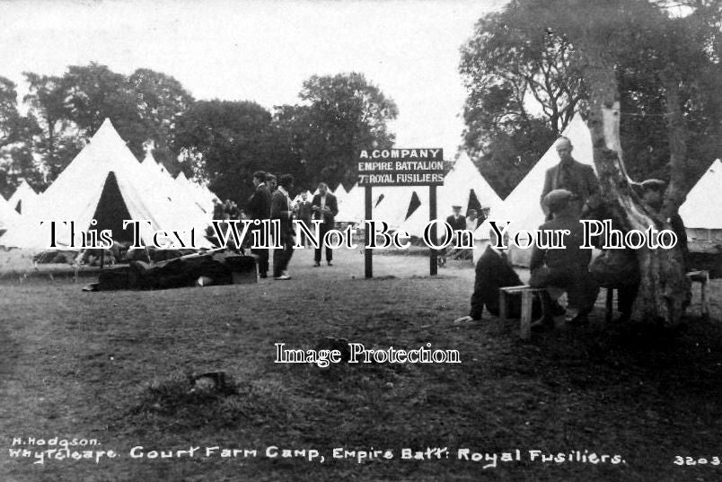 SU 406 - Court Farm Camp, Empire Battalion, Royal Fusiliers, Whyteleafe, Surrey