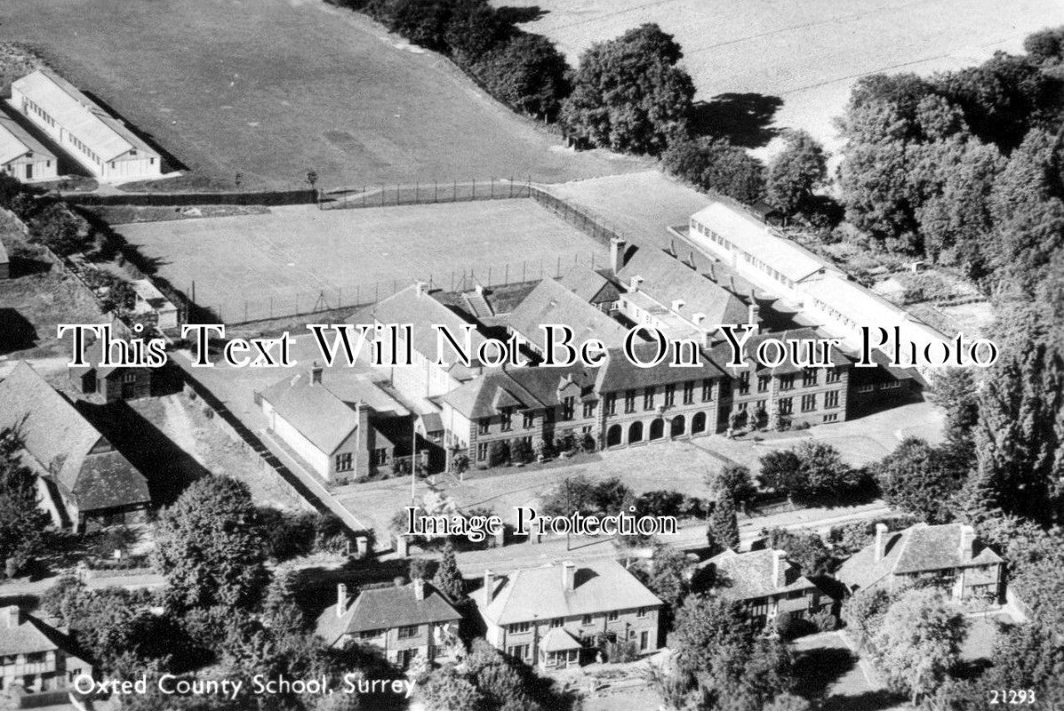 SU 450 - Oxted County School From The Air, Surrey