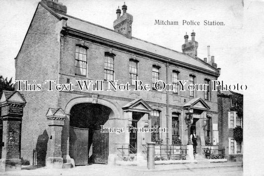 SU 497 - Mitcham Police Station, Surrey c1905