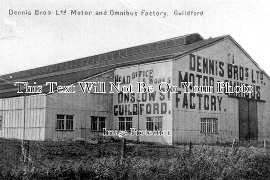 SU 520 - Dennis Bros ltd, Motor & Omnibus Factory, Guildford, Surrey