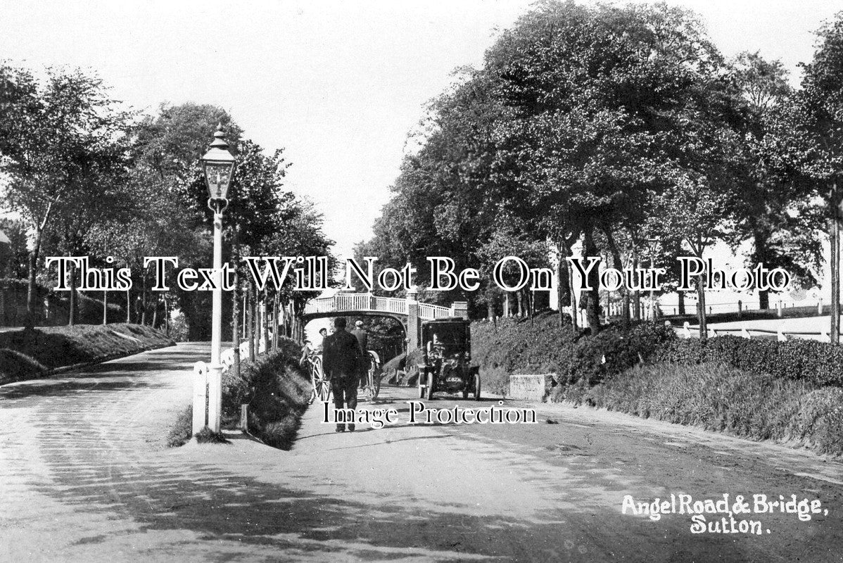 SU 525 - Angel Road & Bridge, Sutton, Surry c1912