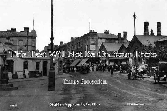 SU 526 - Station Approach, Sutton, Surrey c1910