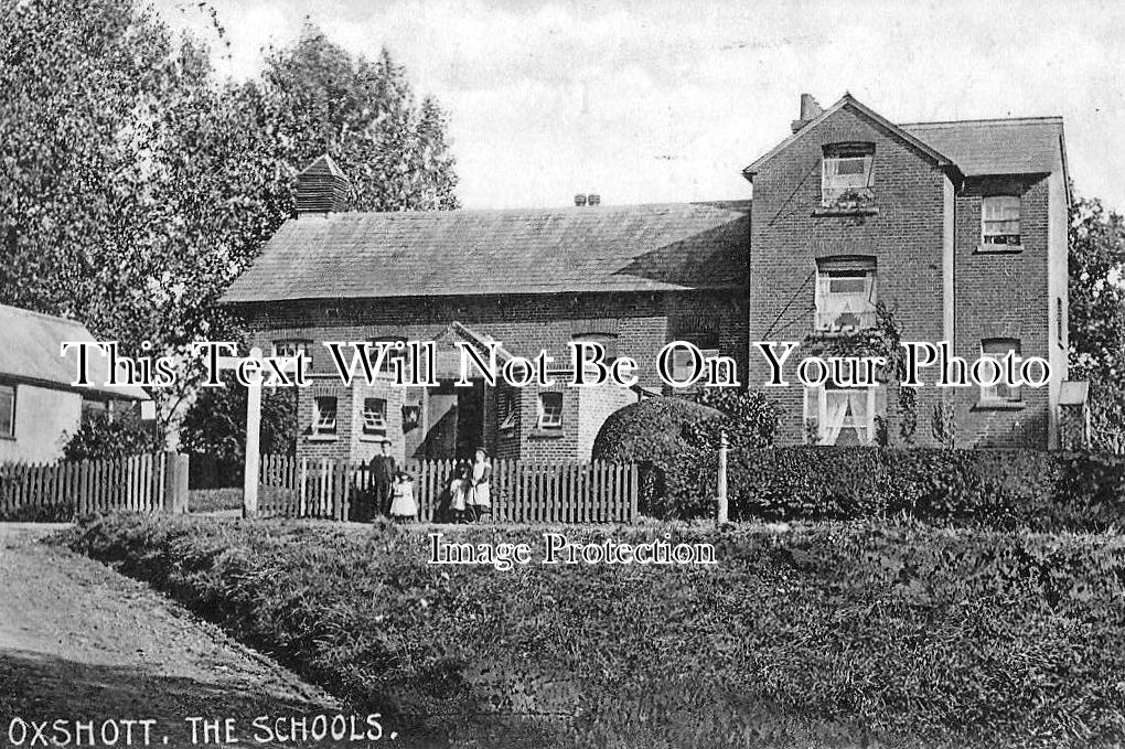 SU 540 - The Schools, Oxshott, Surrey c1907