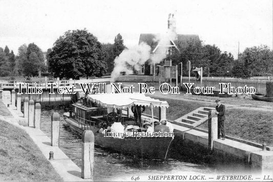 SU 564 - Shepperton Lock, Weybridge, Surrey