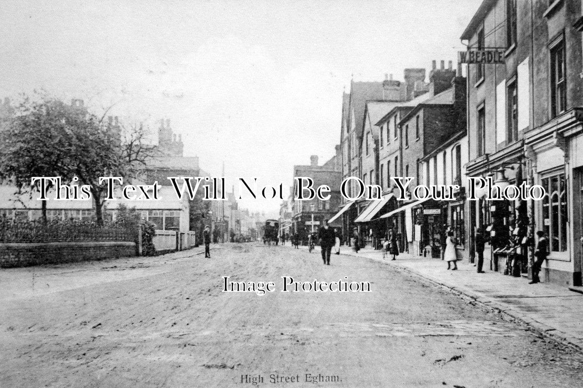 SU 565 - High Street, Egham, Surrey c1906 – JB Archive