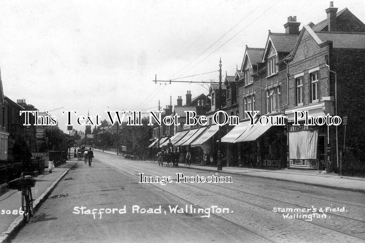 SU 593 - Stafford Road, Wallington, Surrey c1916