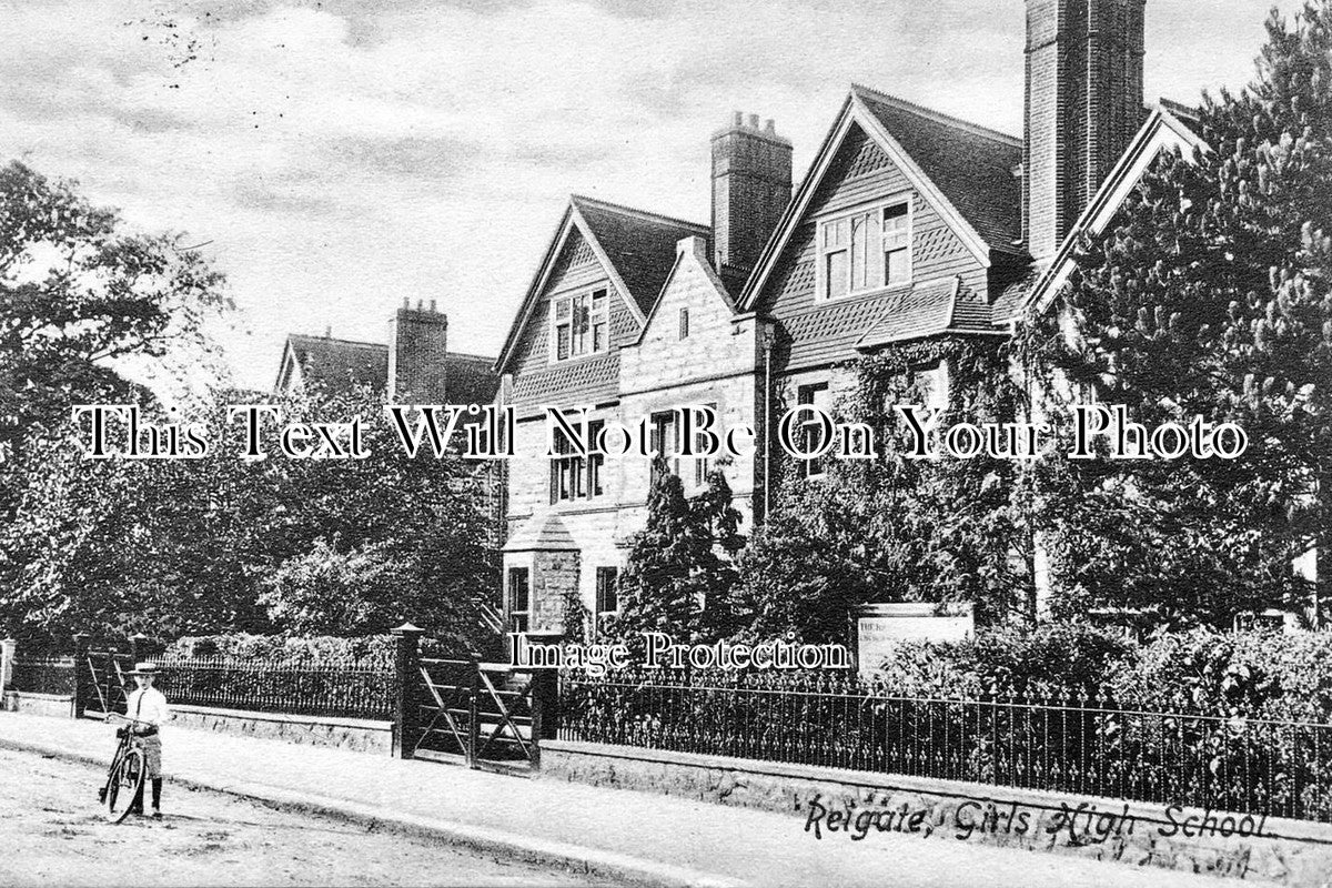 SU 680 - Girls High School, Reigate, Surrey c1905