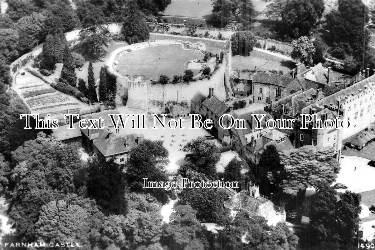 SU 685 - Farnham Castle Aerial View, Surrey