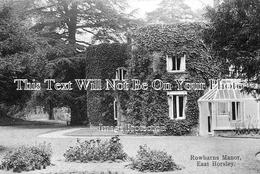 SU 686 - Rowbarns Manor, East Horsley, Surrey c1915