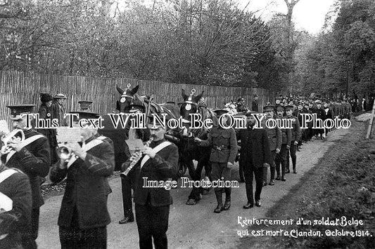 SU 70 - The Funeral Of A Belgian Soldier, Clandon, Surrey 1914