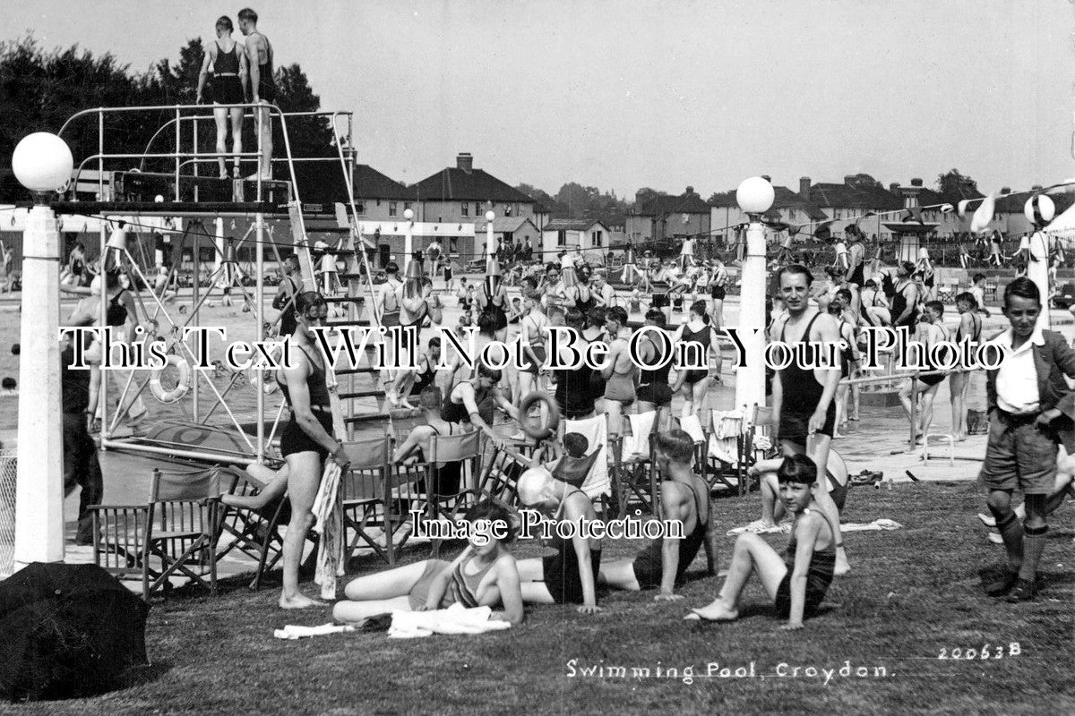 SU 808 - Croydon Open Air Swimming Pool, Surrey