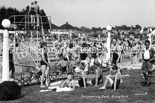 SU 808 - Croydon Open Air Swimming Pool, Surrey