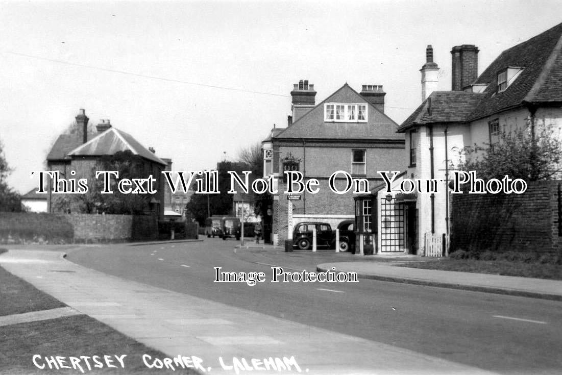 SU 850 Chertsey Corner, Laleham, Surrey JB Archive