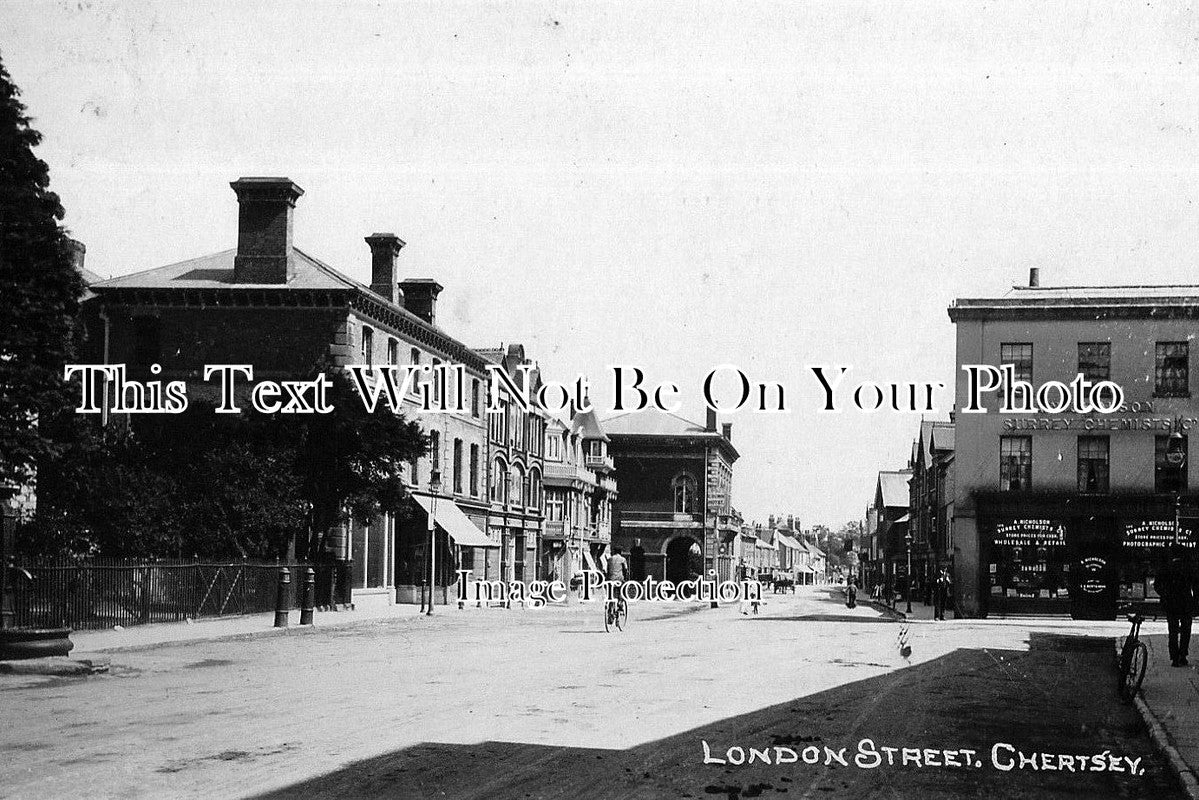 SU 917 - London Road, Chertsey, Surrey c1915