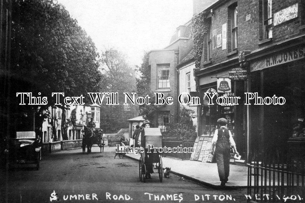 SU 962 - Summer Road, Thames Ditton, Surrey c1914