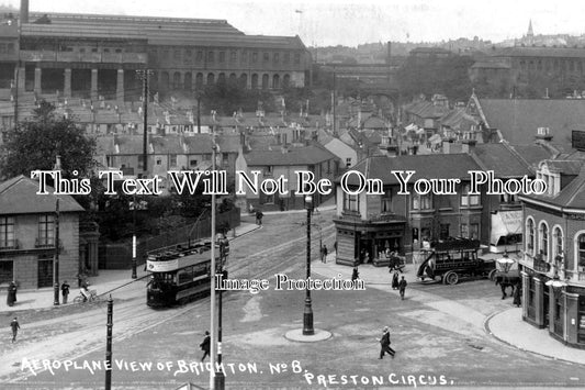 SX 1025 - Aeroplane View Of Brighton, Preston Circus, Sussex